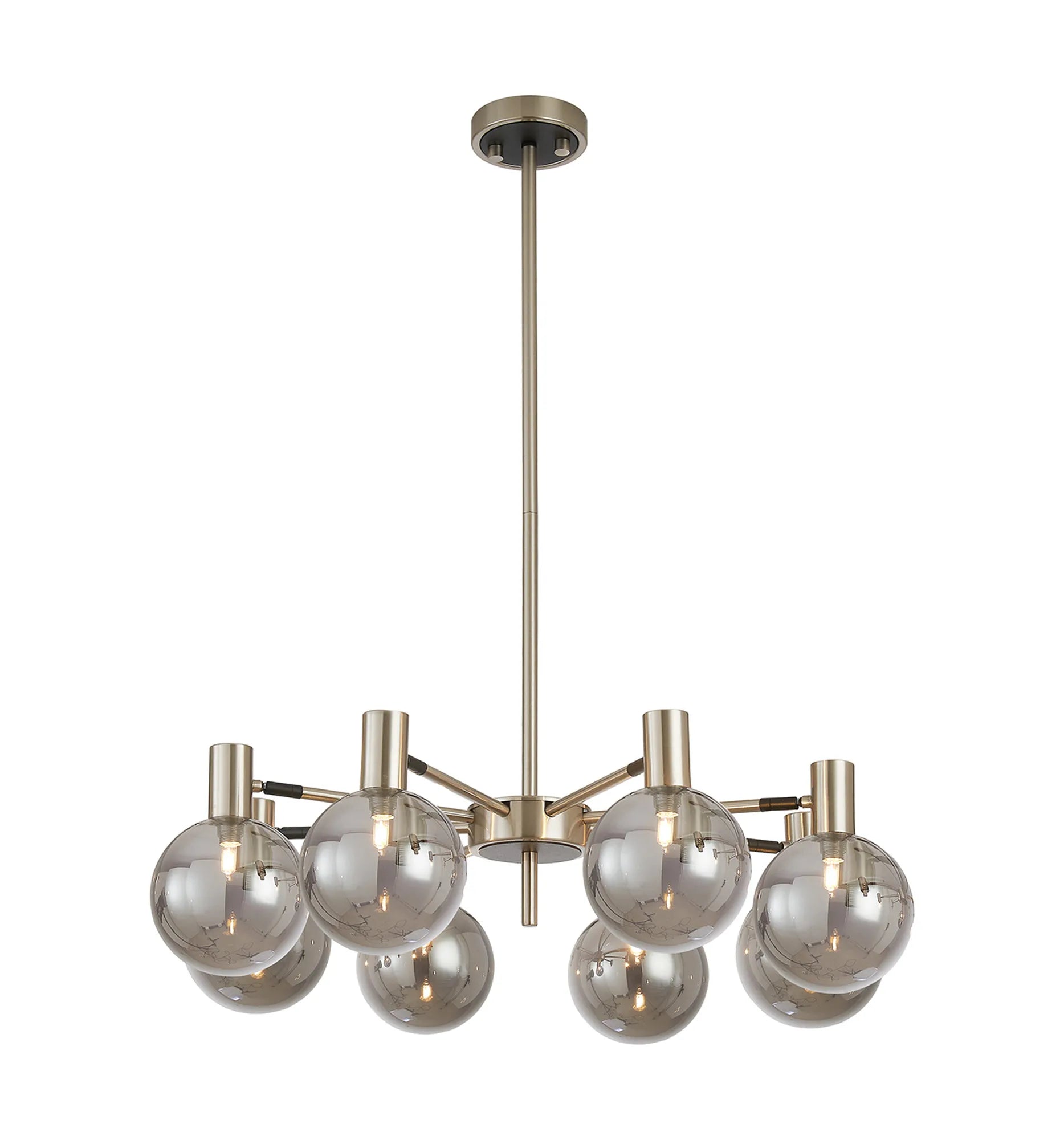 Brantley 8Lt/12Lt  Fixed Pendant/Semi Flush Light Adjustable Arms G9- Various Finishes