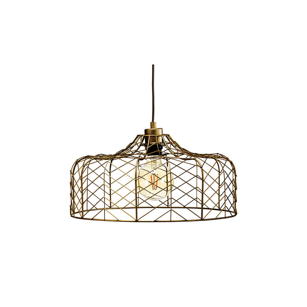 Bern 1Lt Pendant Matt Black/ Matt Gold