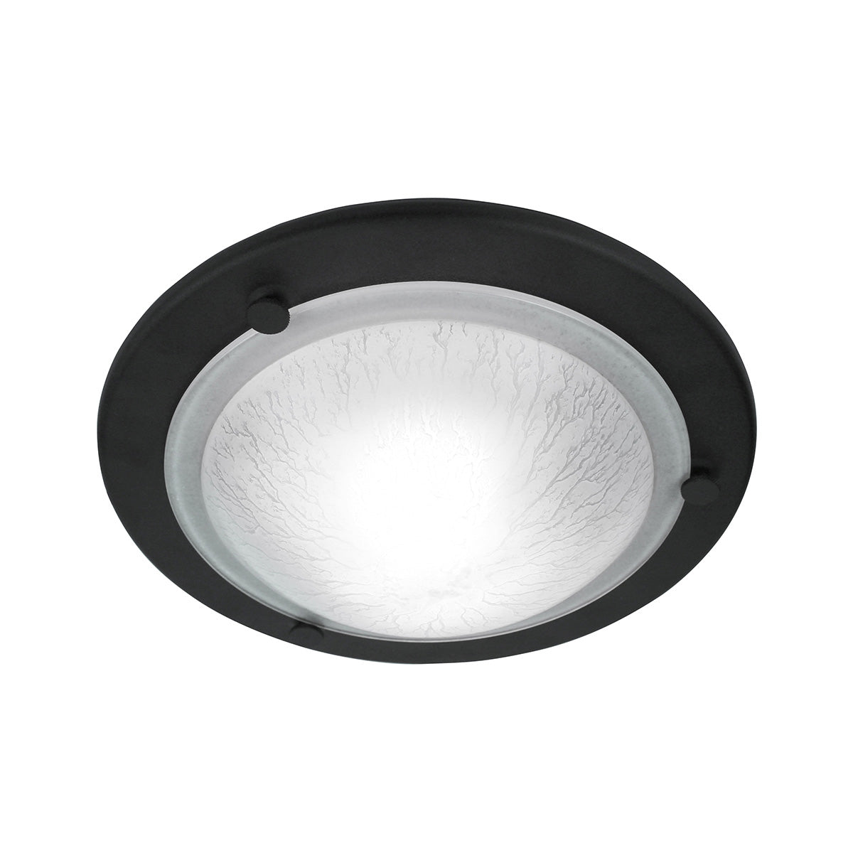 Berwick 1Light Flush - Black E27