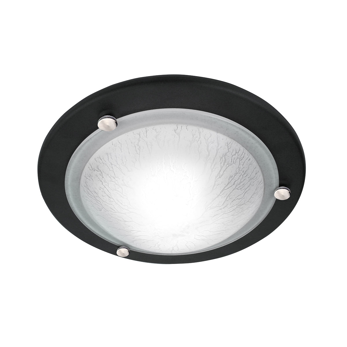 Berwick 1Light Flush - Black E27