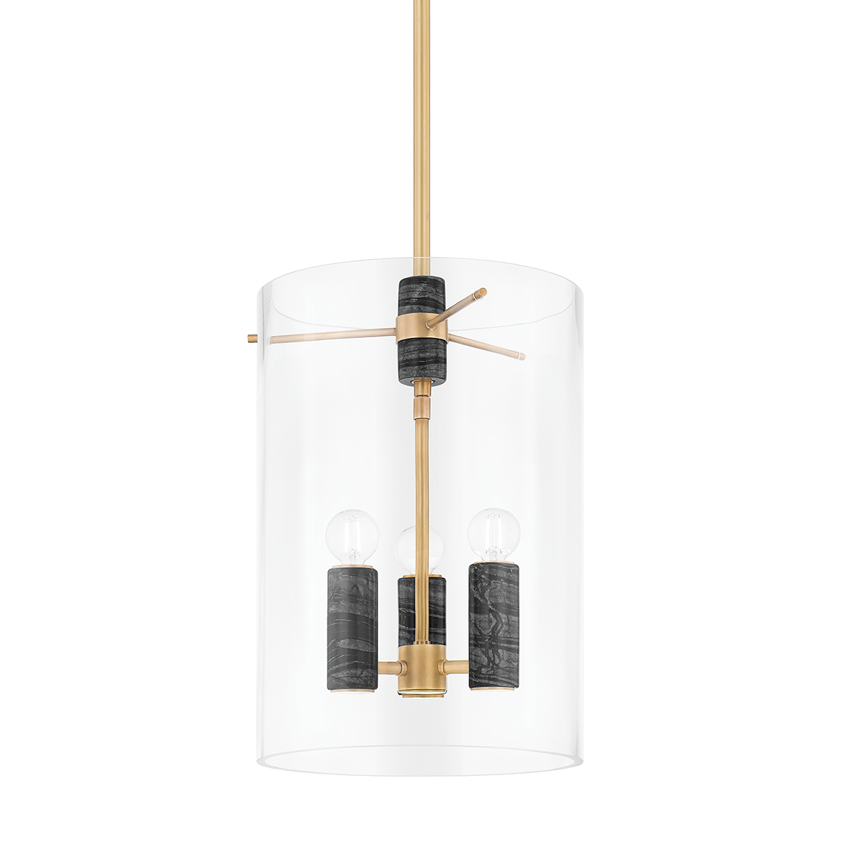 Adonis 3/4Lt Lantern - Vintage Brass
