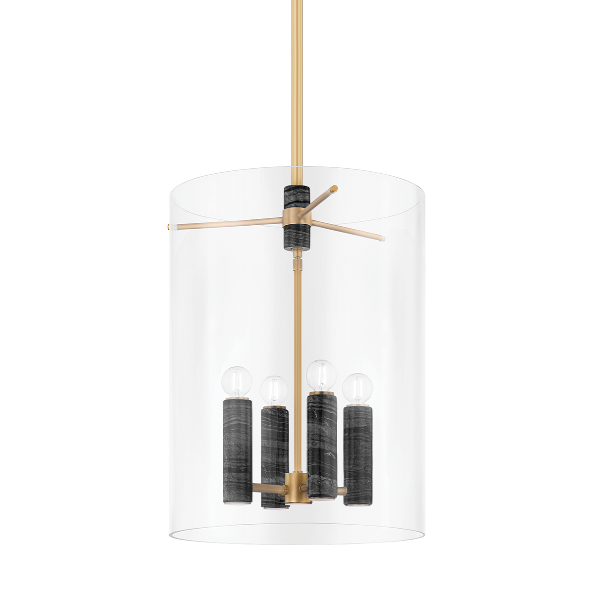 Adonis 3/4Lt Lantern - Vintage Brass