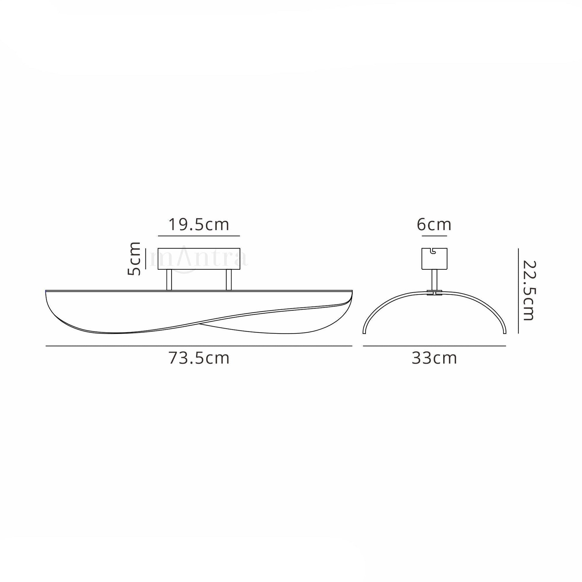 Bianca Ceiling LED Wall Light - White Finish