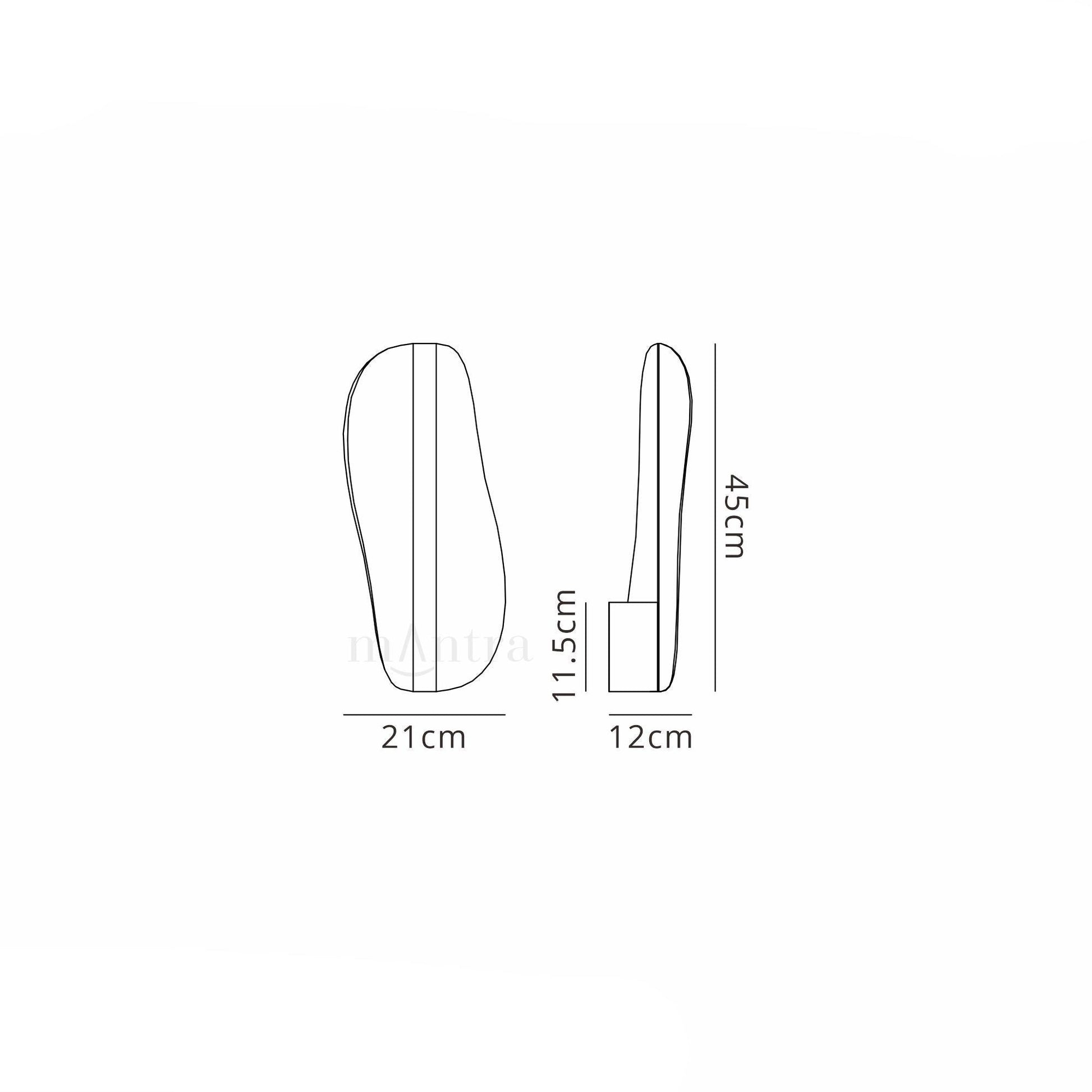 Bianca Medium LED Wall Light - White Finish