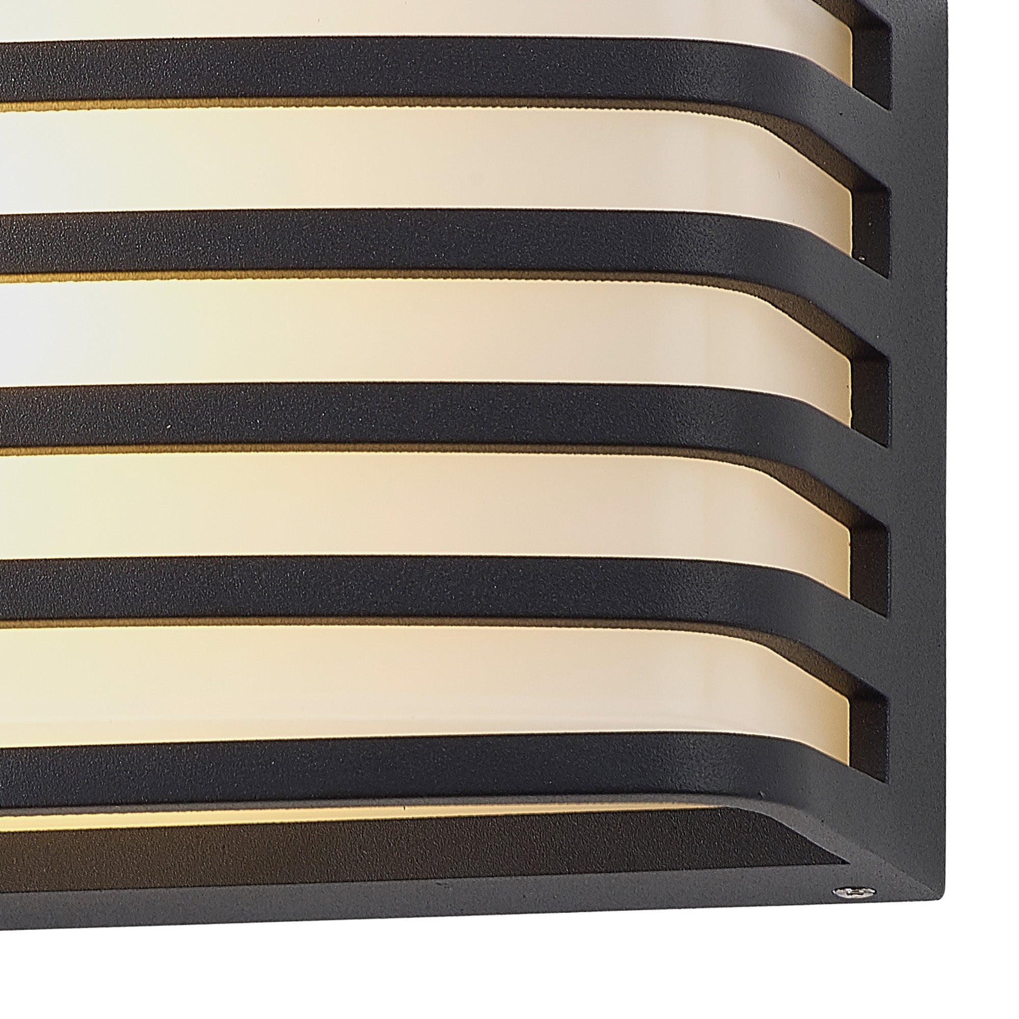 Bilbao Outdoor Wall Light, 1 x E27, IP54, Anthracite/Matt Black/Matt Brown & Opal PC Shade, 2yrs Warranty
