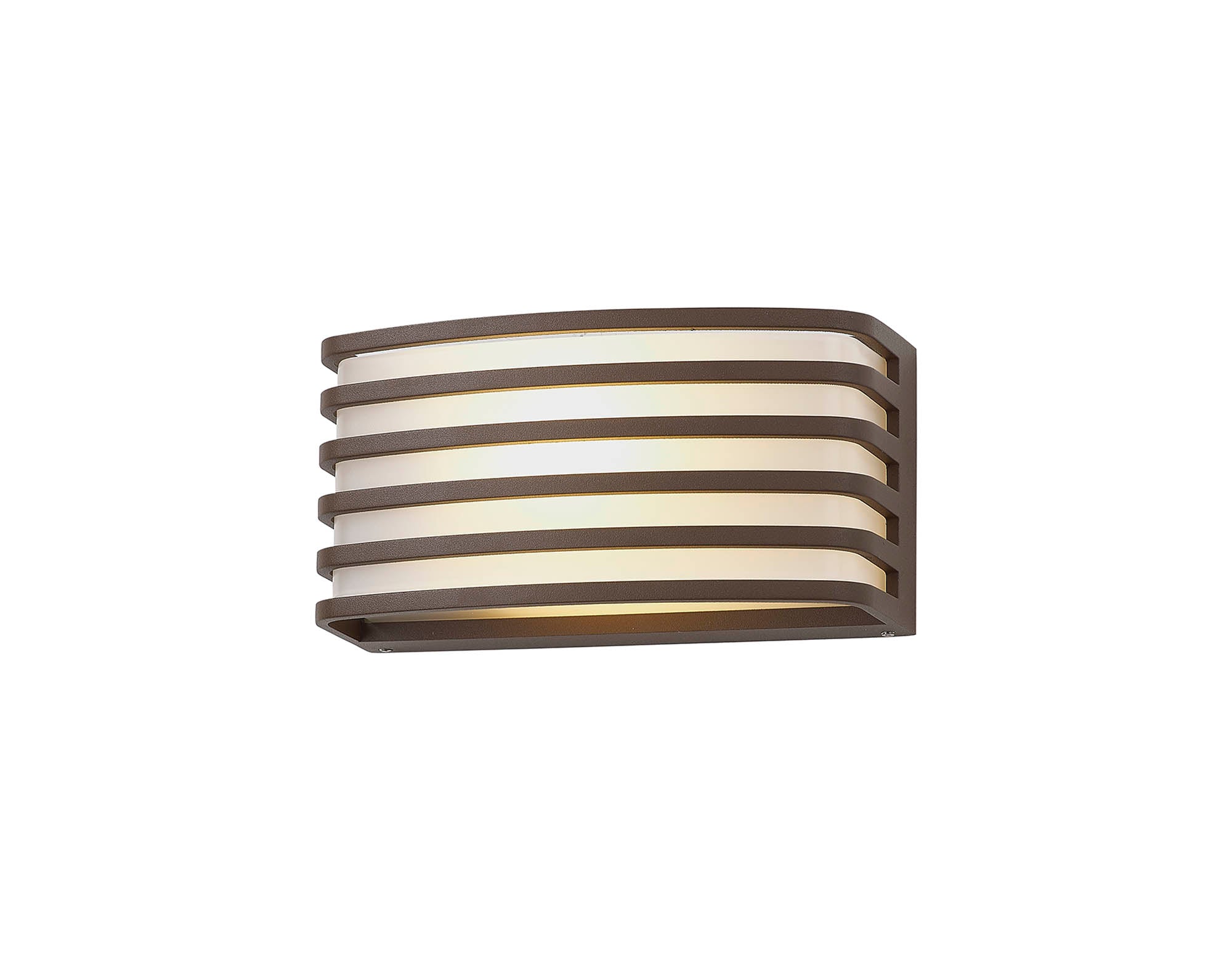 Bilbao Outdoor Wall Light, 1 x E27, IP54, Anthracite/Matt Black/Matt Brown & Opal PC Shade, 2yrs Warranty