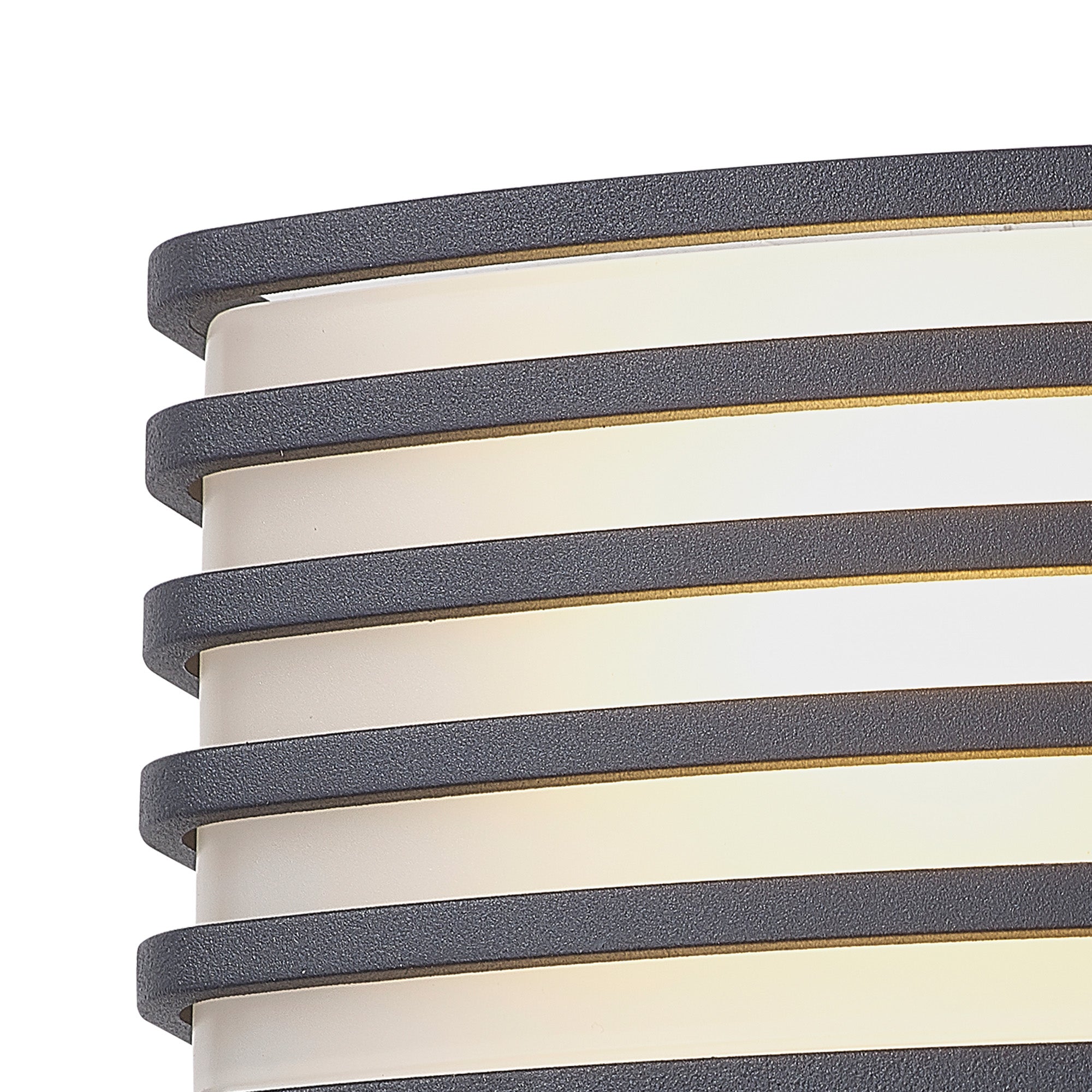 Bilbao Outdoor Wall Light, 1 x E27, IP54, Anthracite/Matt Black/Matt Brown & Opal PC Shade, 2yrs Warranty