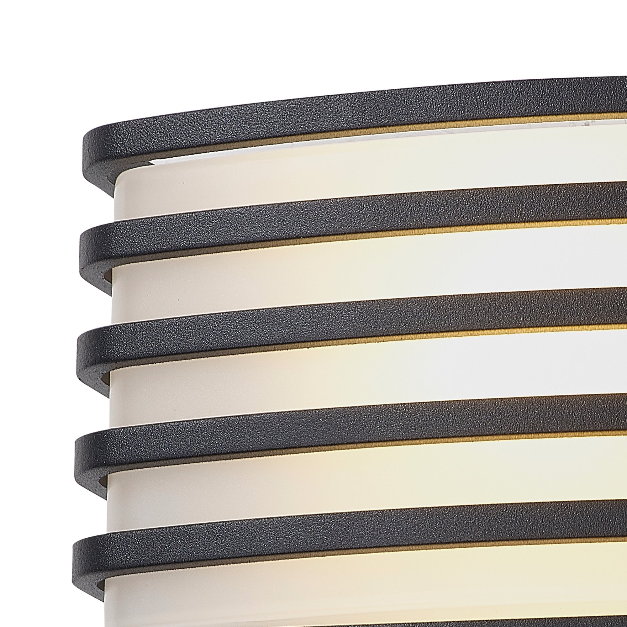 Bilbao Outdoor Wall Light, 1 x E27, IP54, Anthracite/Matt Black/Matt Brown & Opal PC Shade, 2yrs Warranty