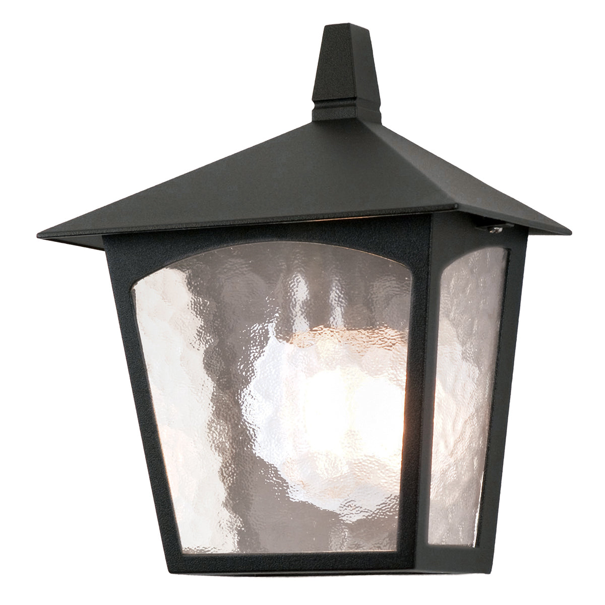 York Flush Wall Lantern – Black Finish