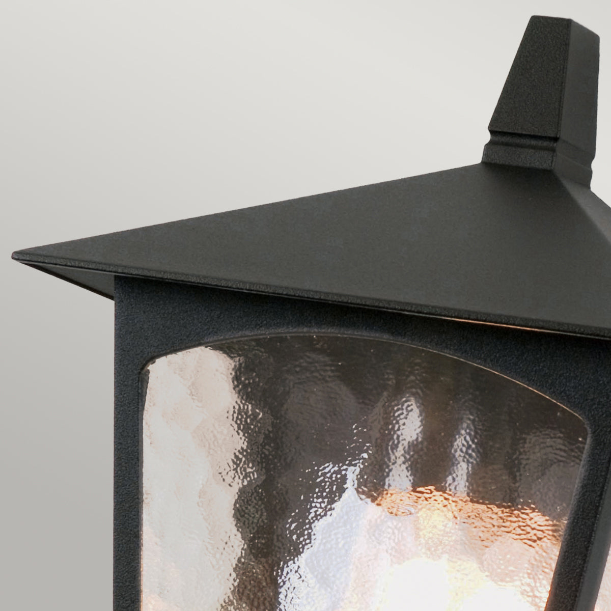 York Flush Wall Lantern – Black Finish