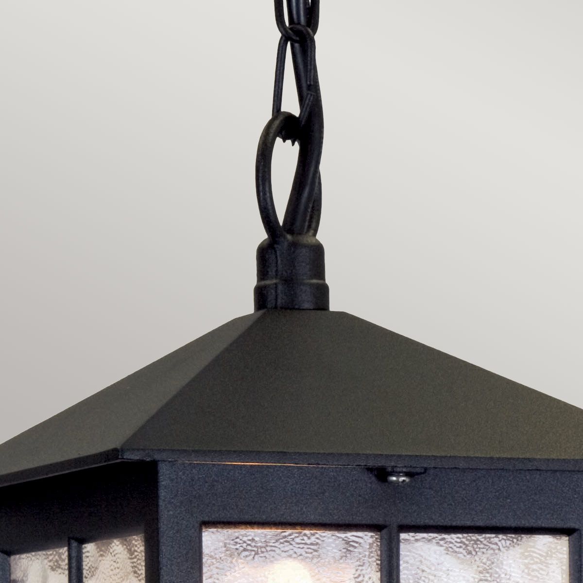 Winchester 1 Light Chain Lantern - Black IP23 E27