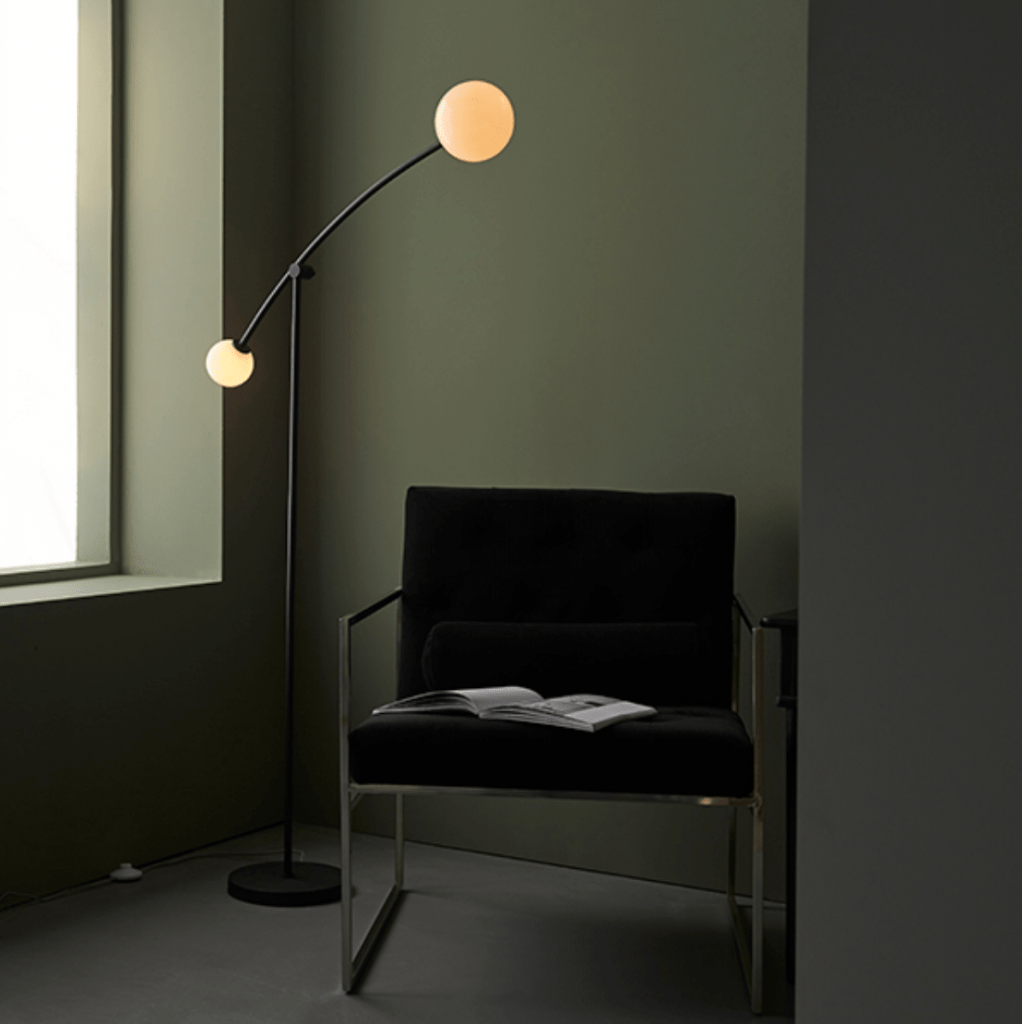 Weber Floor Lamp- Black Opal