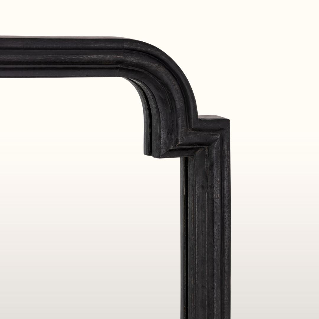 Oscar Mantle Mirror- Gold/ Black Finishes