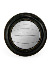 BLACK THIN FRAMED CONVEX MIRROR - Cusack Lighting