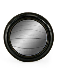 BLACK THIN FRAMED CONVEX MIRROR - Cusack Lighting