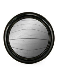 BLACK THIN FRAMED CONVEX MIRROR - Cusack Lighting
