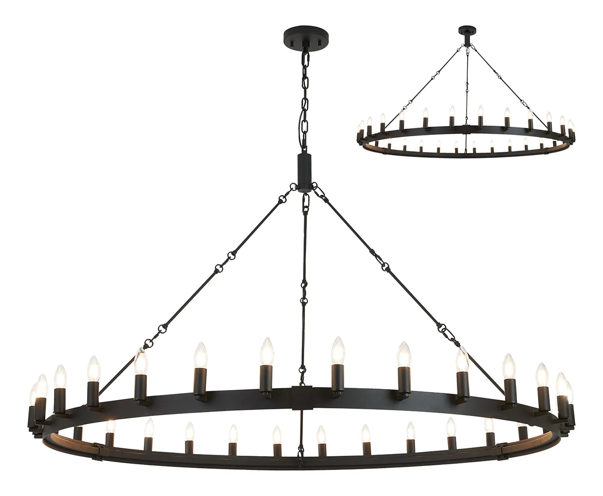 Blare 24Lt/30Lt Chandelier - Various Finishes
