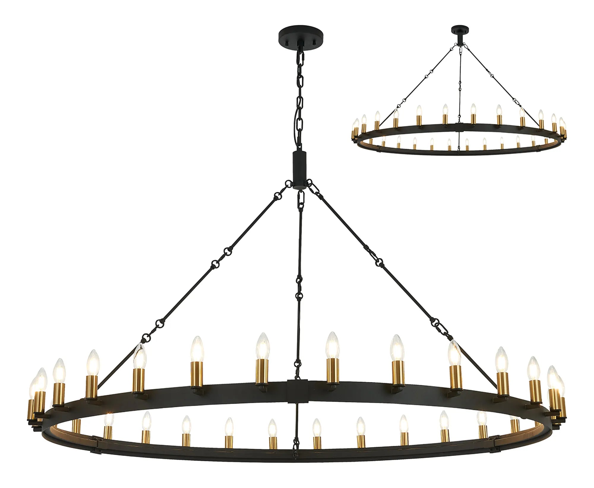 Blare 24Lt/30Lt Chandelier - Various Finishes