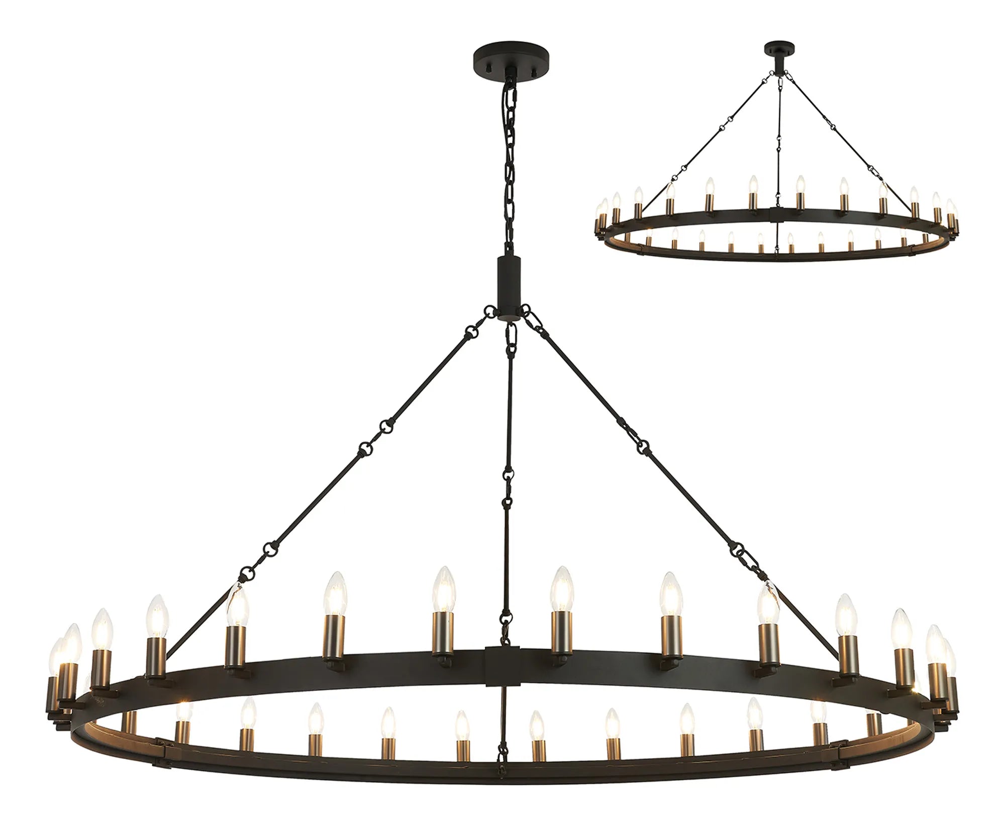 Blare 24Lt/30Lt Chandelier - Various Finishes