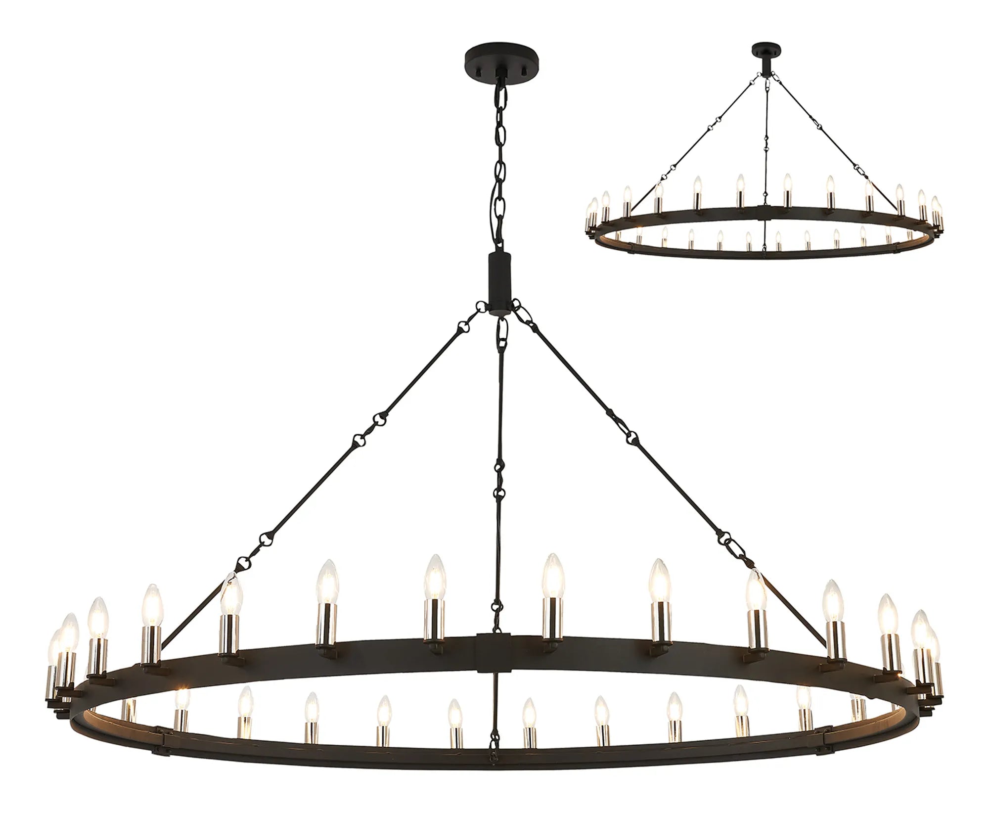Blare 24Lt/30Lt Chandelier - Various Finishes