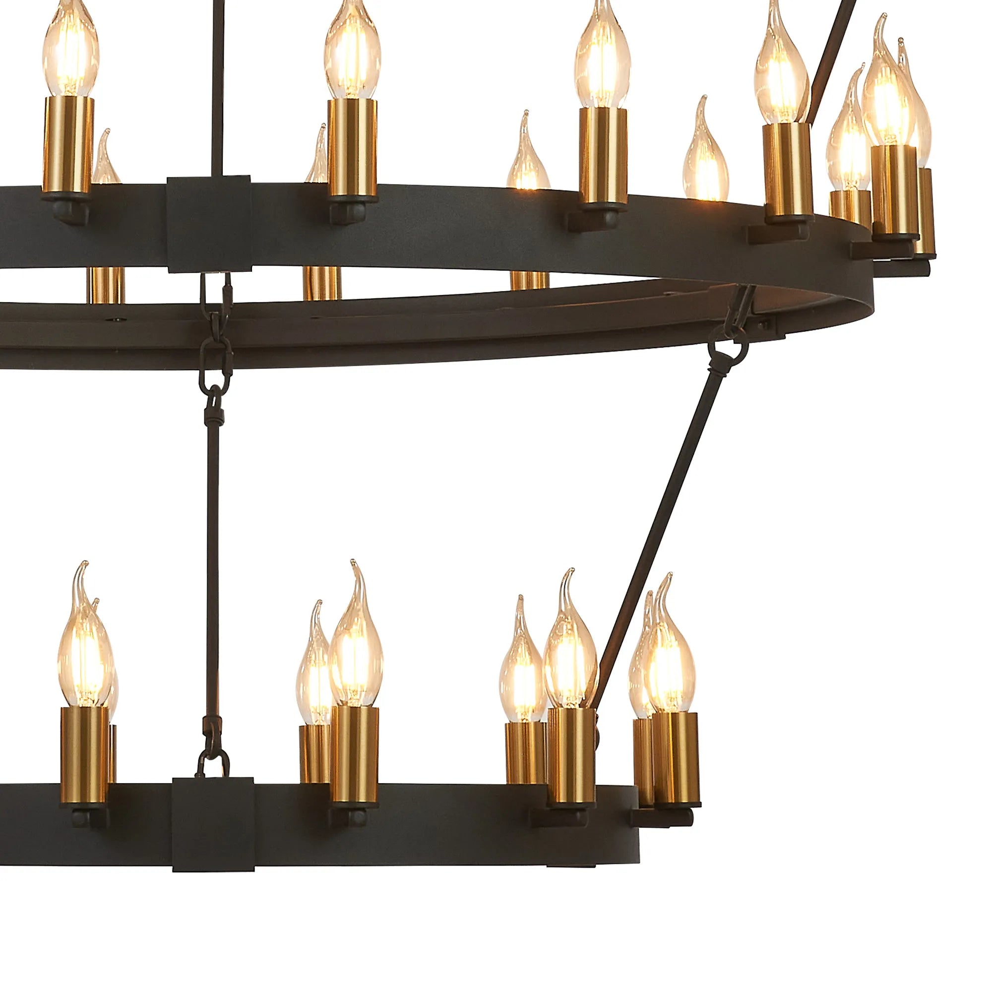 Blare 3 Tier 42/54 Light Chandelier- Various Finishes