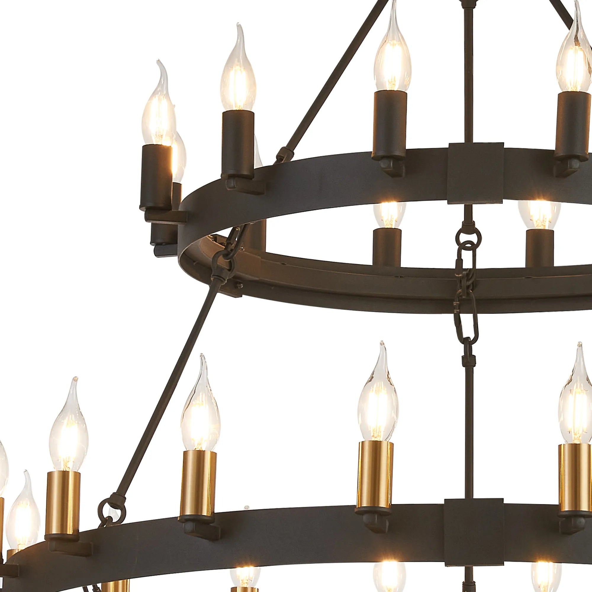 Blare 3 Tier 42/54 Light Chandelier- Various Finishes