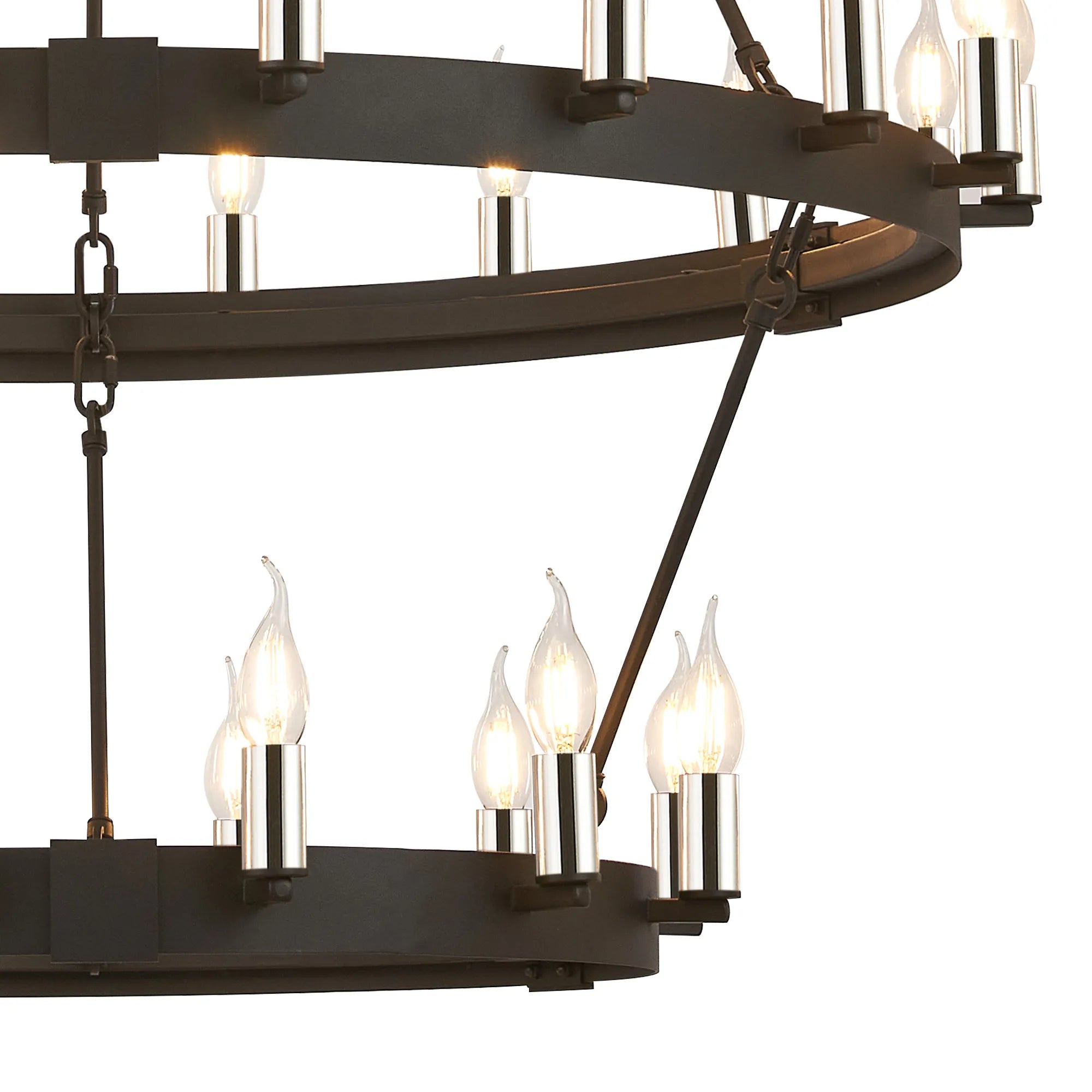 Blare 3 Tier 42/54 Light Chandelier- Various Finishes