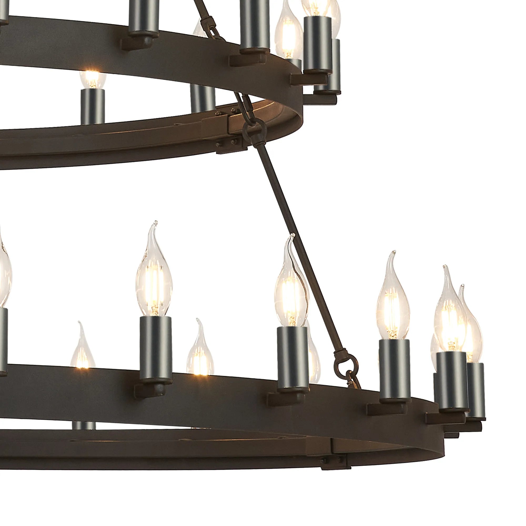 Blare 3 Tier 42/54 Light Chandelier- Various Finishes