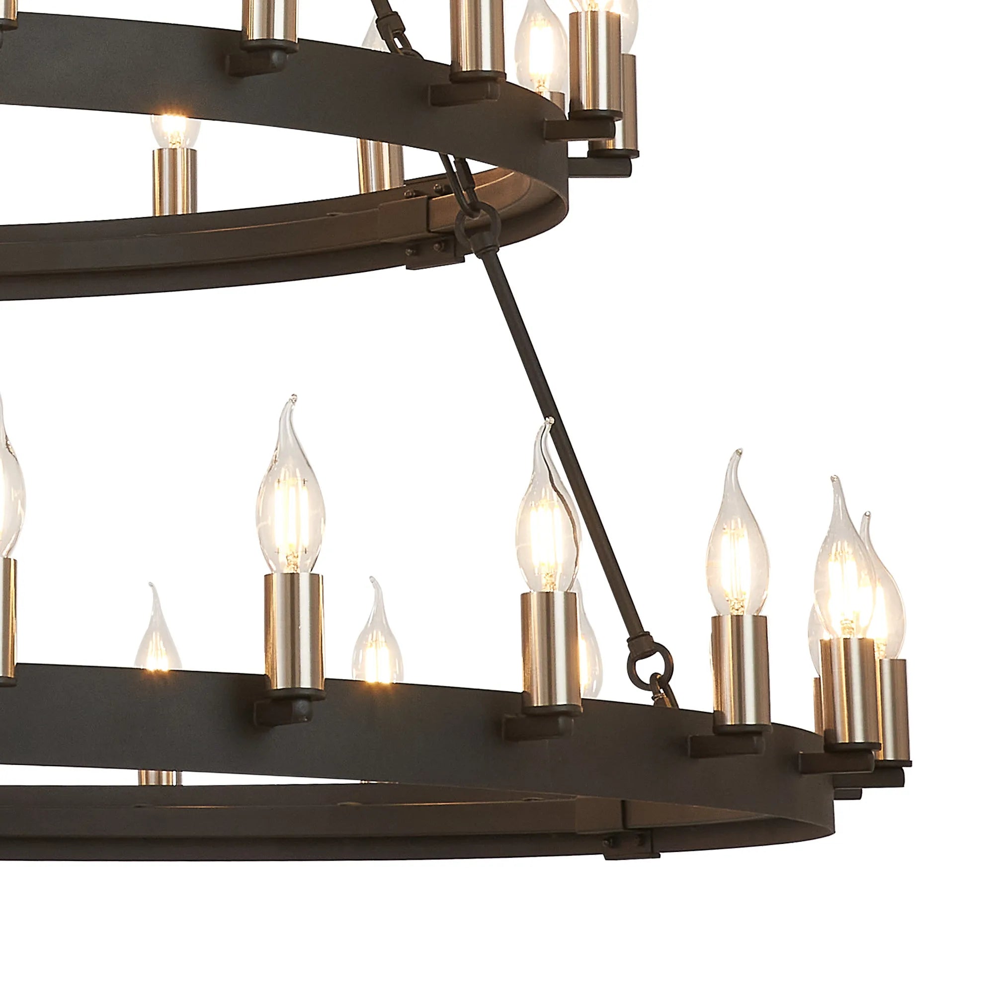 Blare 3 Tier 42/54 Light Chandelier- Various Finishes