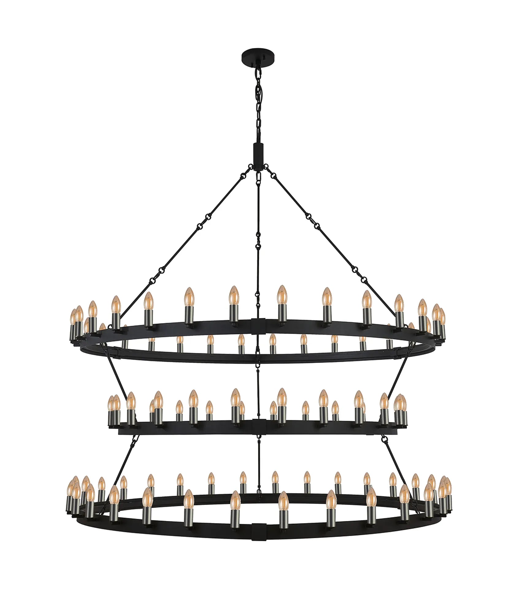 Blare 78/84 Light Chandelier- Various Finishes