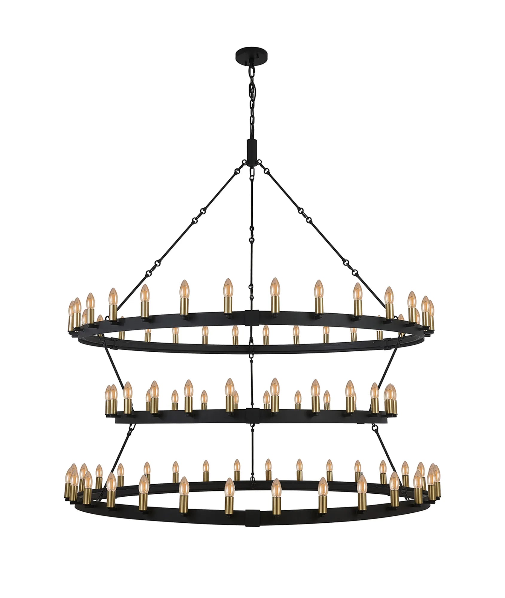 Blare 78/84 Light Chandelier- Various Finishes