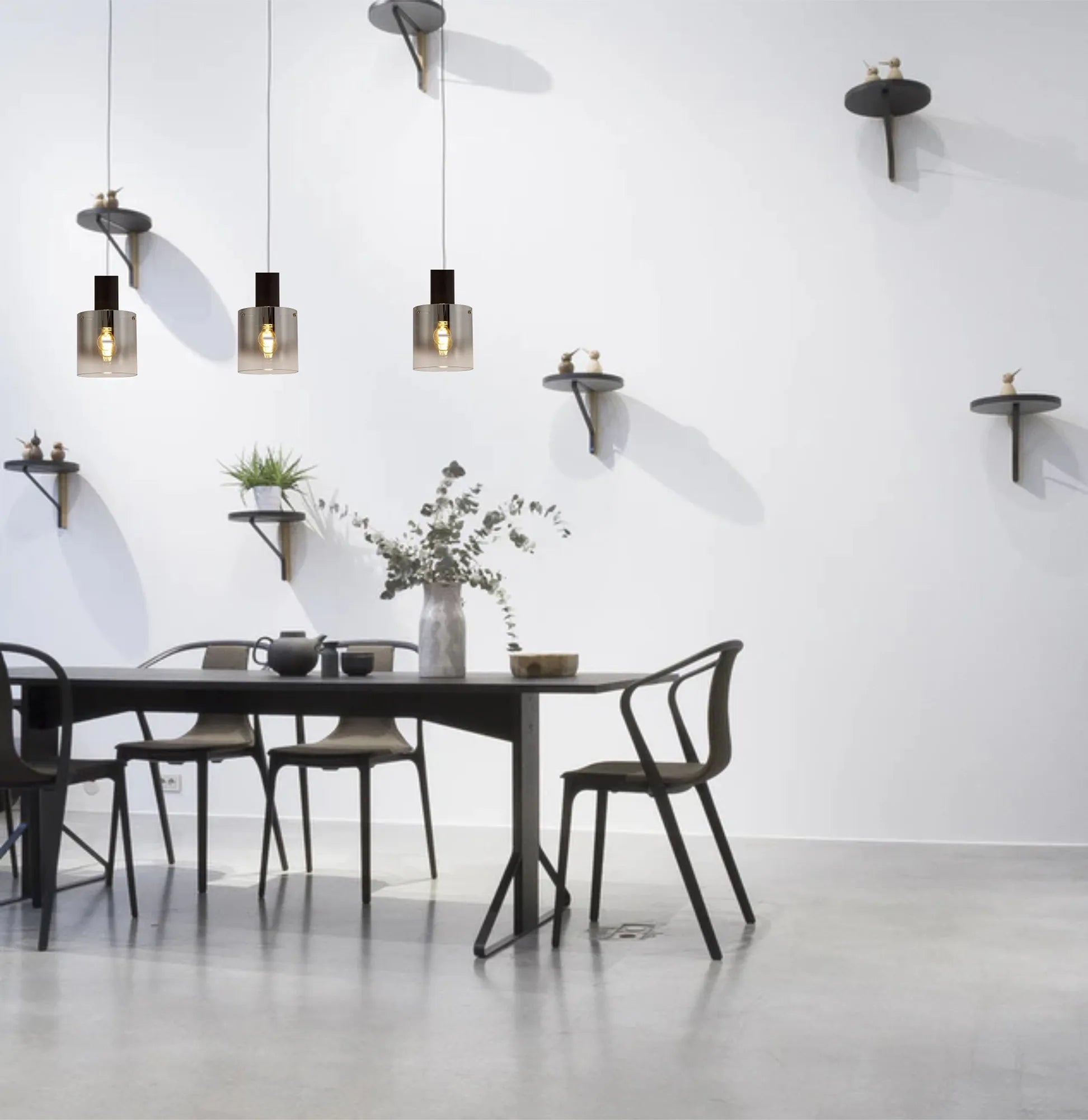 Hailey Linear Pendant, 3 Light Adjustable E27, - Various Finishes