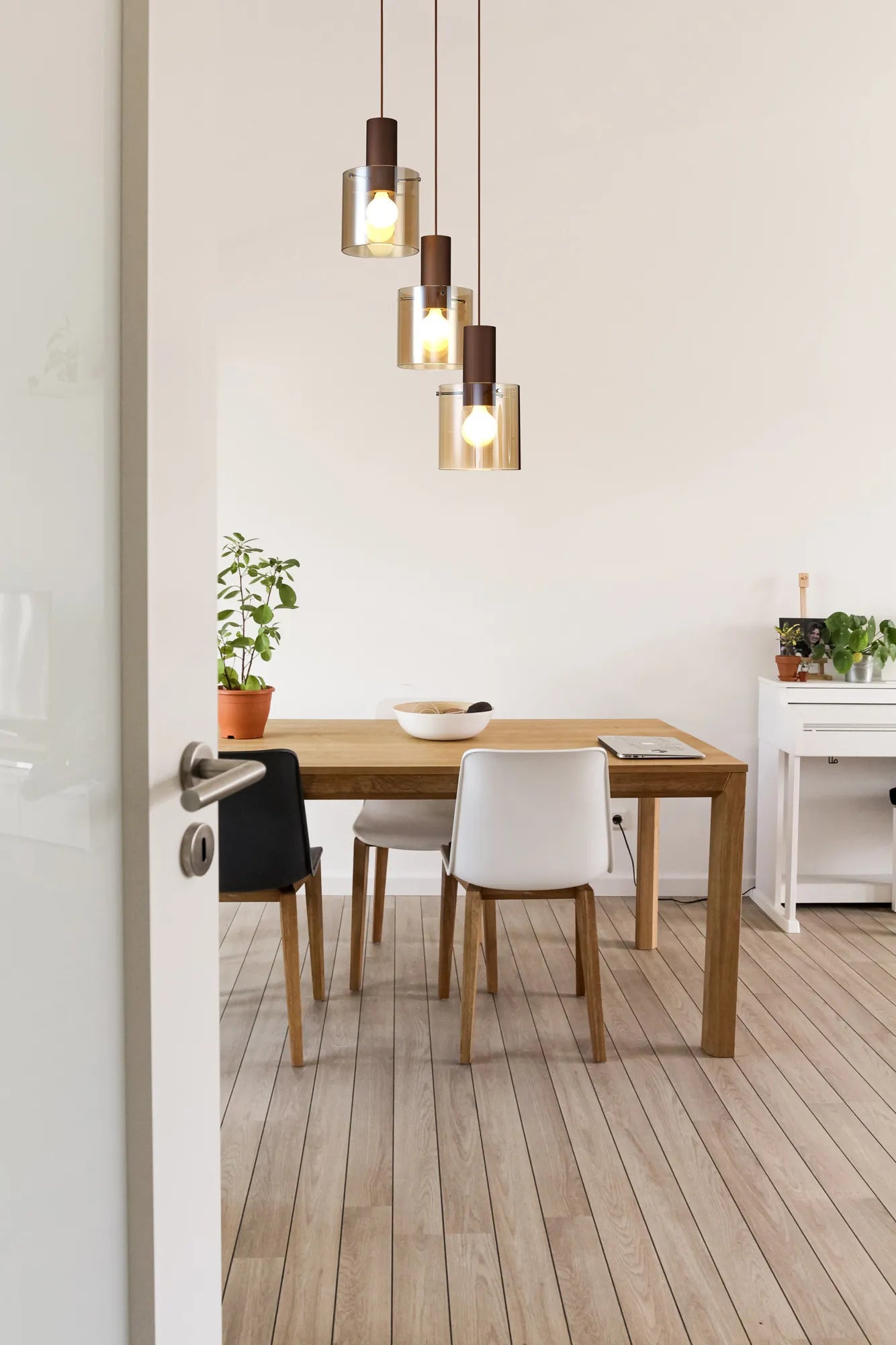 Hailey Linear Pendant, 3 Light Adjustable E27, - Various Finishes