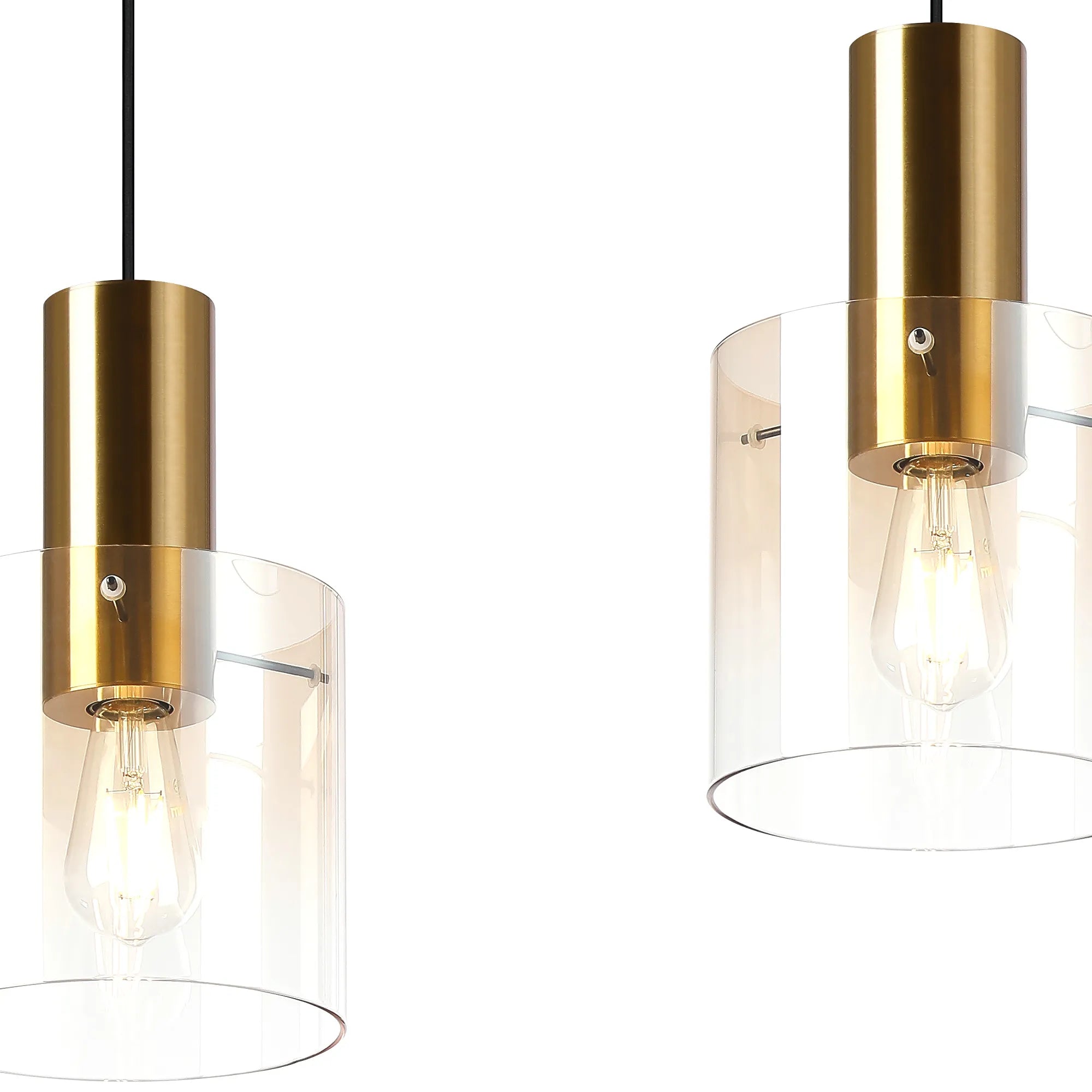 Hailey Linear Pendant, 3 Light Adjustable E27, - Various Finishes