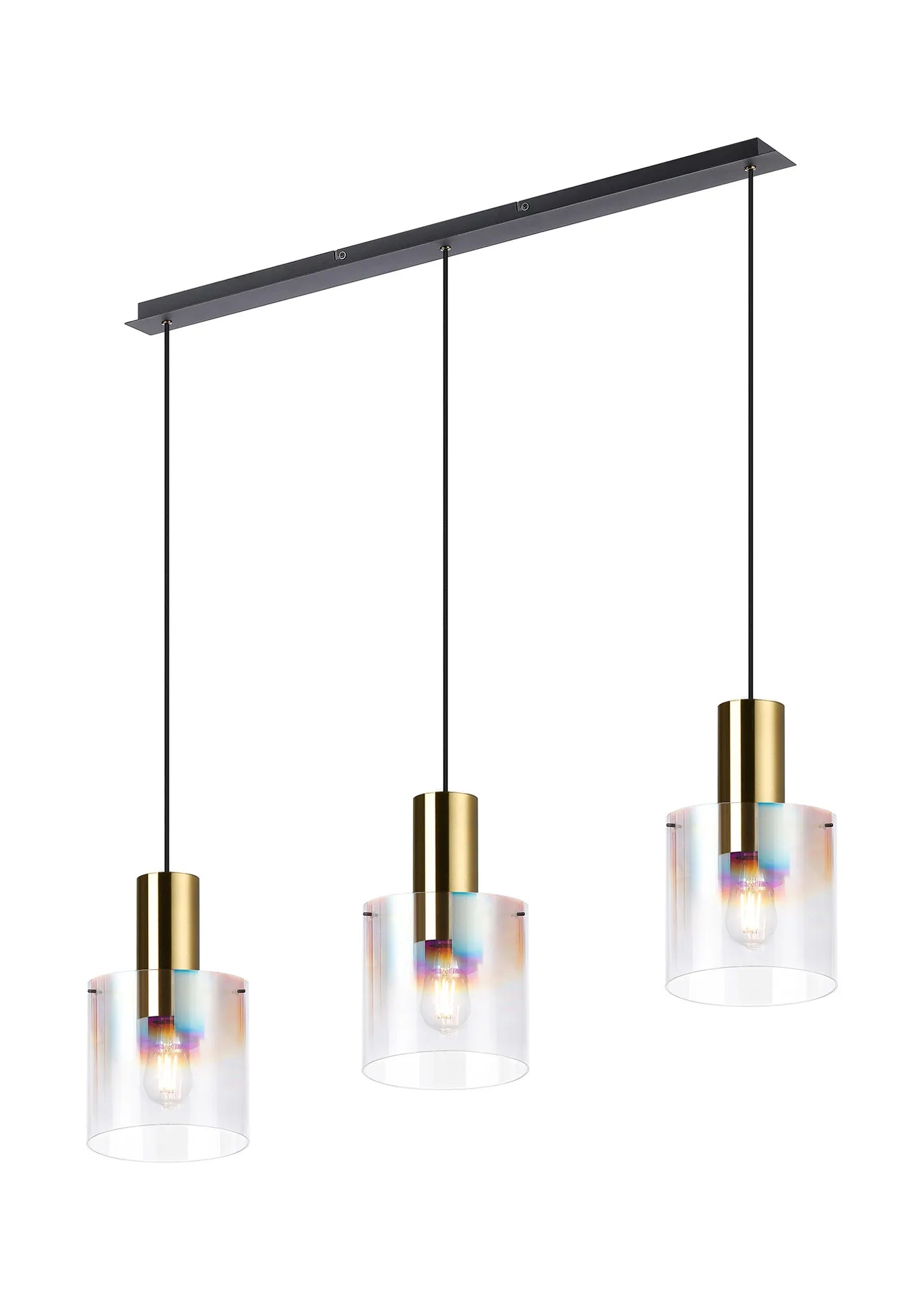 Hailey Linear Pendant, 3 Light Adjustable E27, - Various Finishes