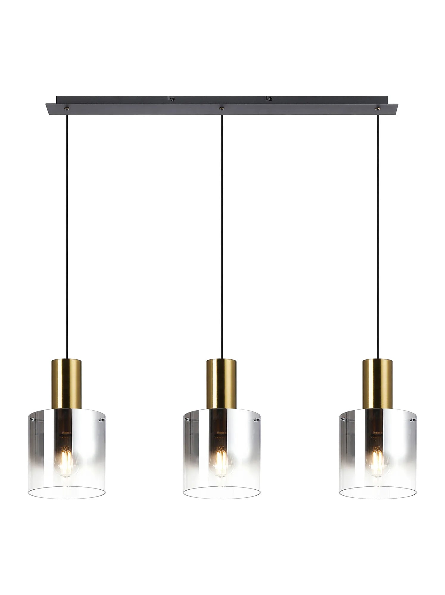 Hailey Linear Pendant, 3 Light Adjustable E27, - Various Finishes