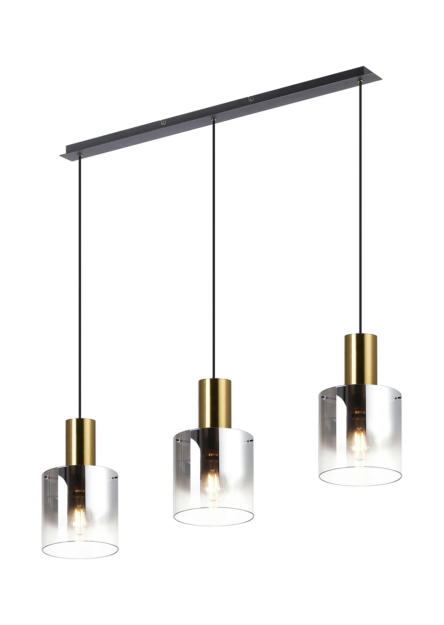 Hailey Linear Pendant, 3 Light Adjustable E27, - Various Finishes