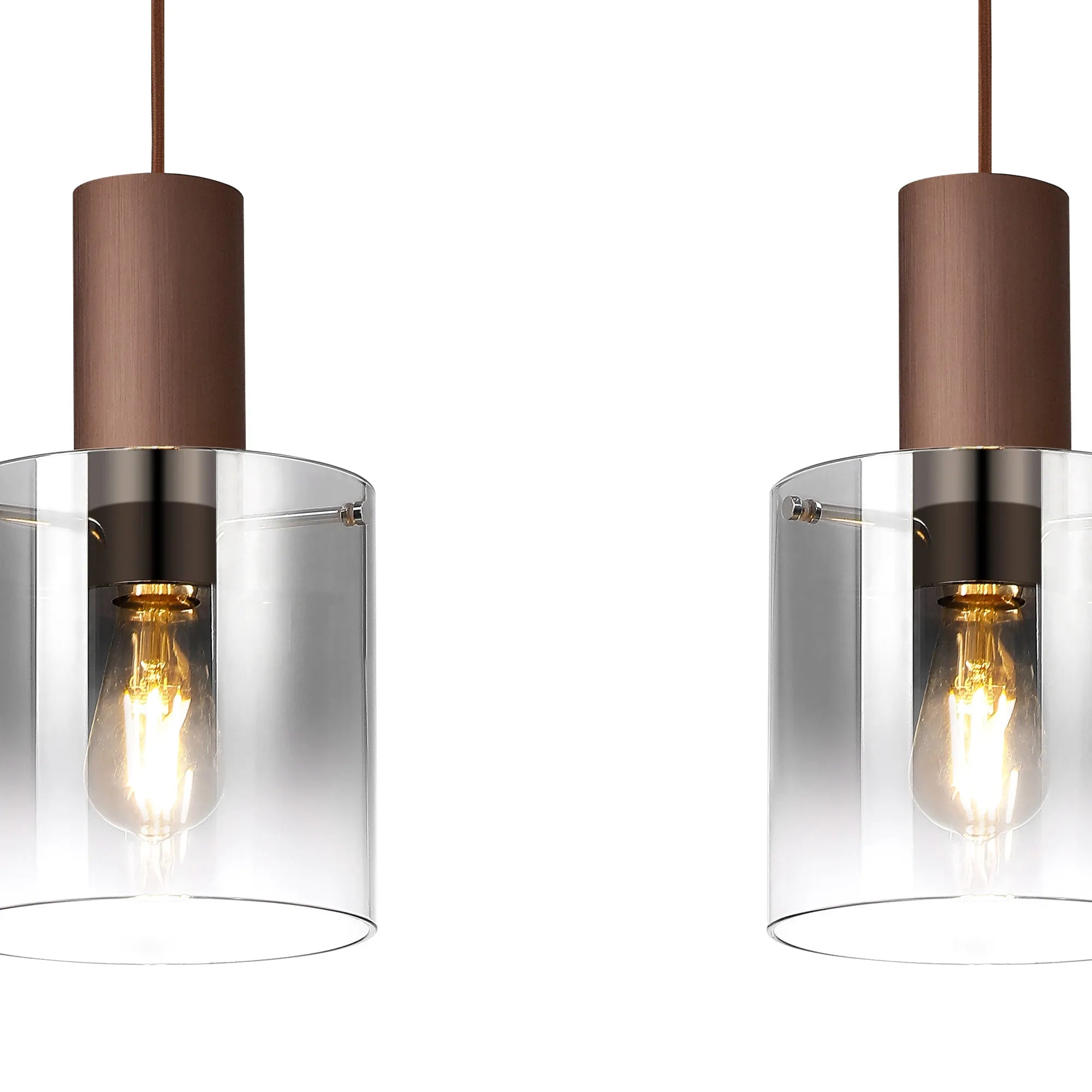 Hailey Linear Pendant, 3 Light Adjustable E27, - Various Finishes