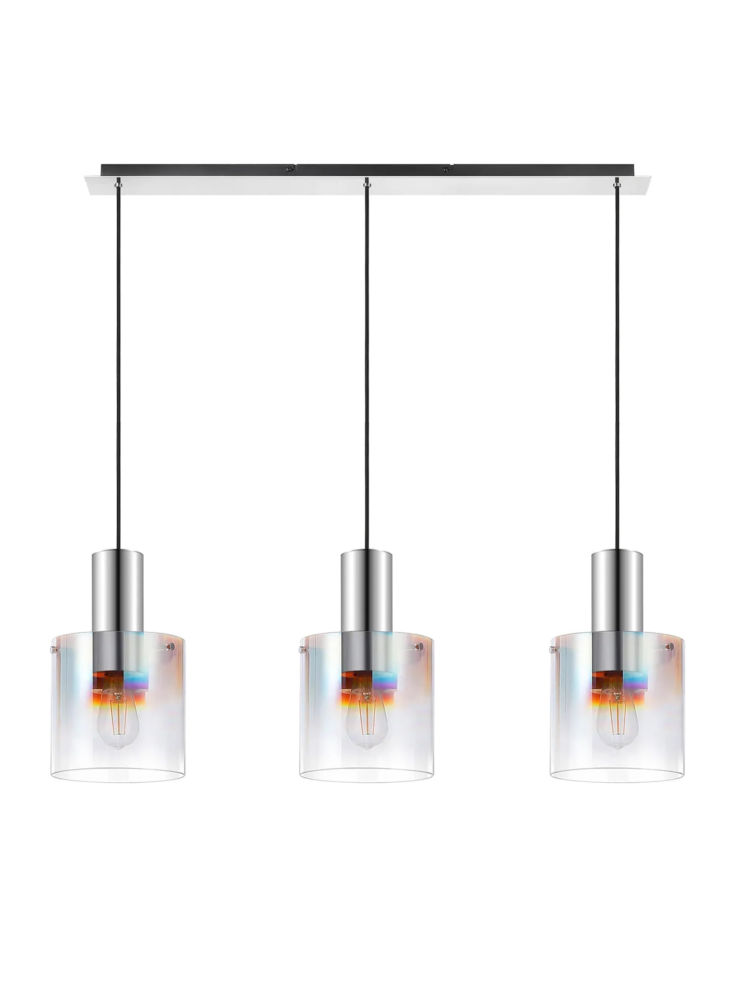 Hailey Linear Pendant, 3 Light Adjustable E27, - Various Finishes