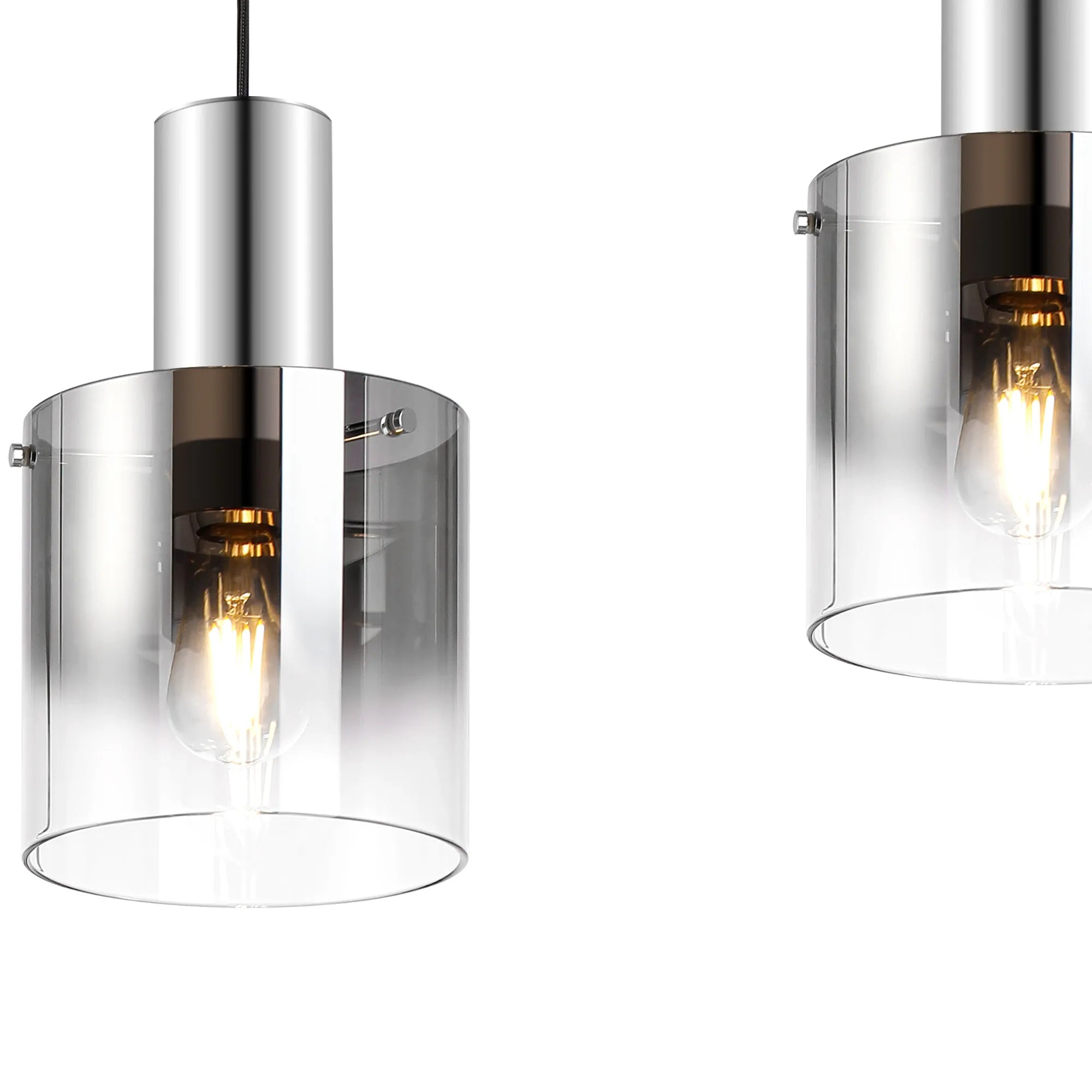 Hailey Linear Pendant, 3 Light Adjustable E27, - Various Finishes