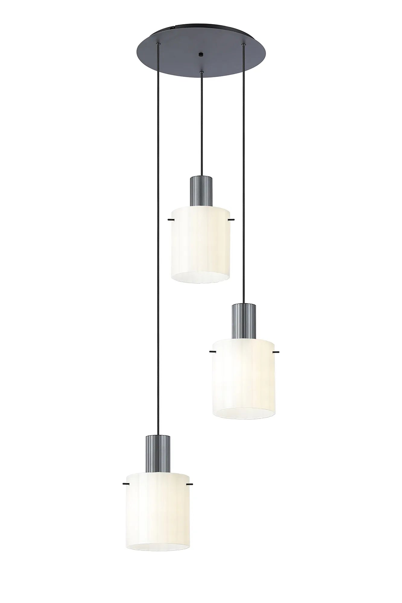 Hailey 3Lt Cluster Wide Line Glass - Various Colours