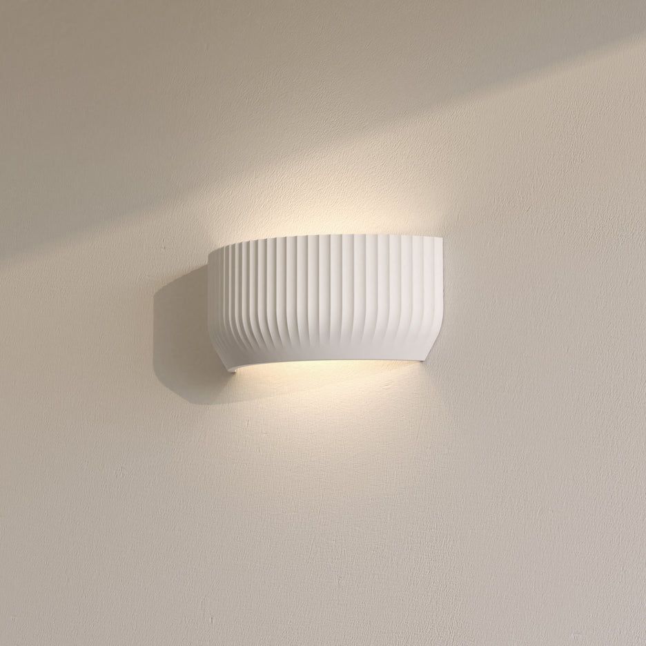 Blend Plaster Wall Light Fixture