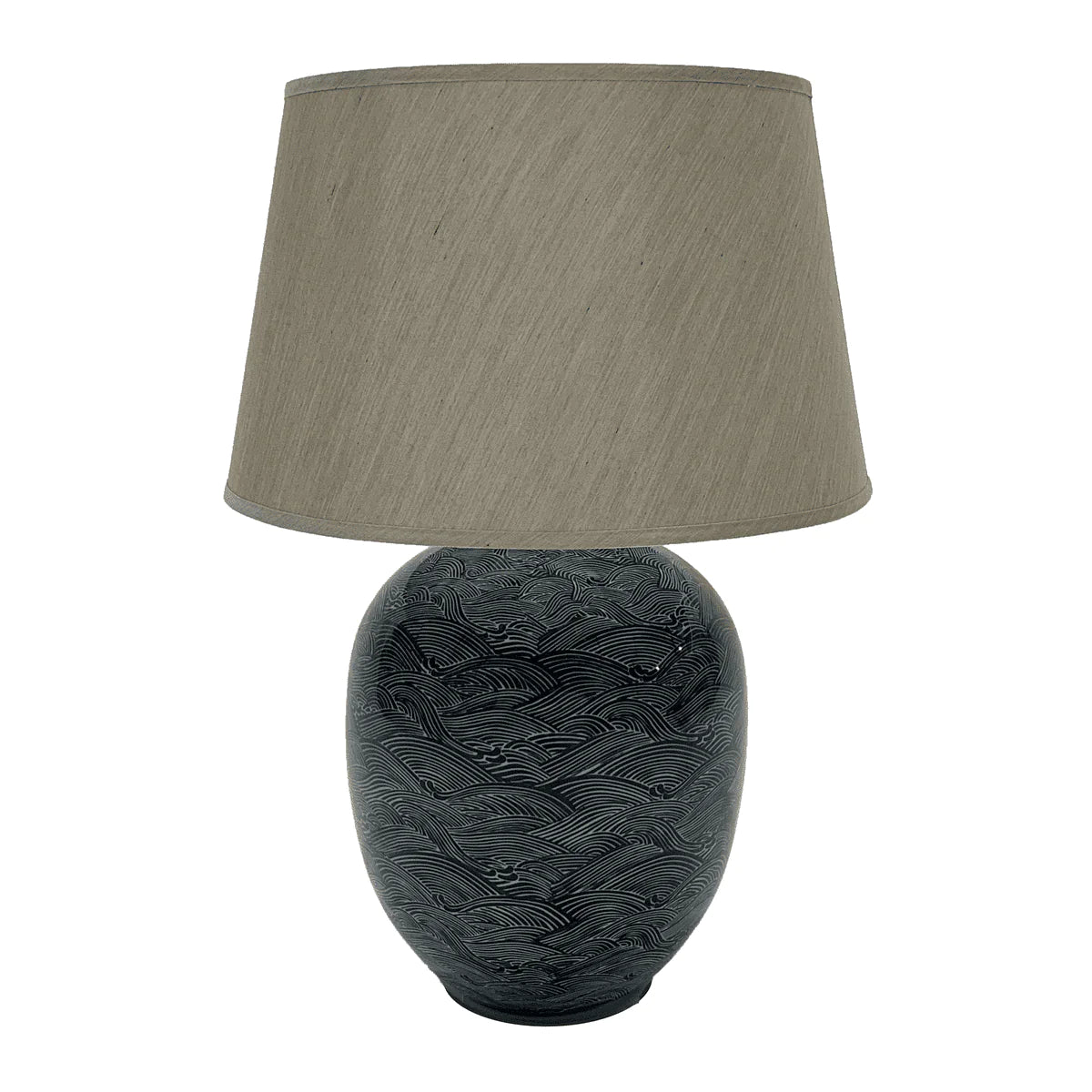 Blue Waves Lamp - Blue & Navy Wave Finish