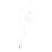 Boa Wall Light - White/Black Finish - Cusack Lighting