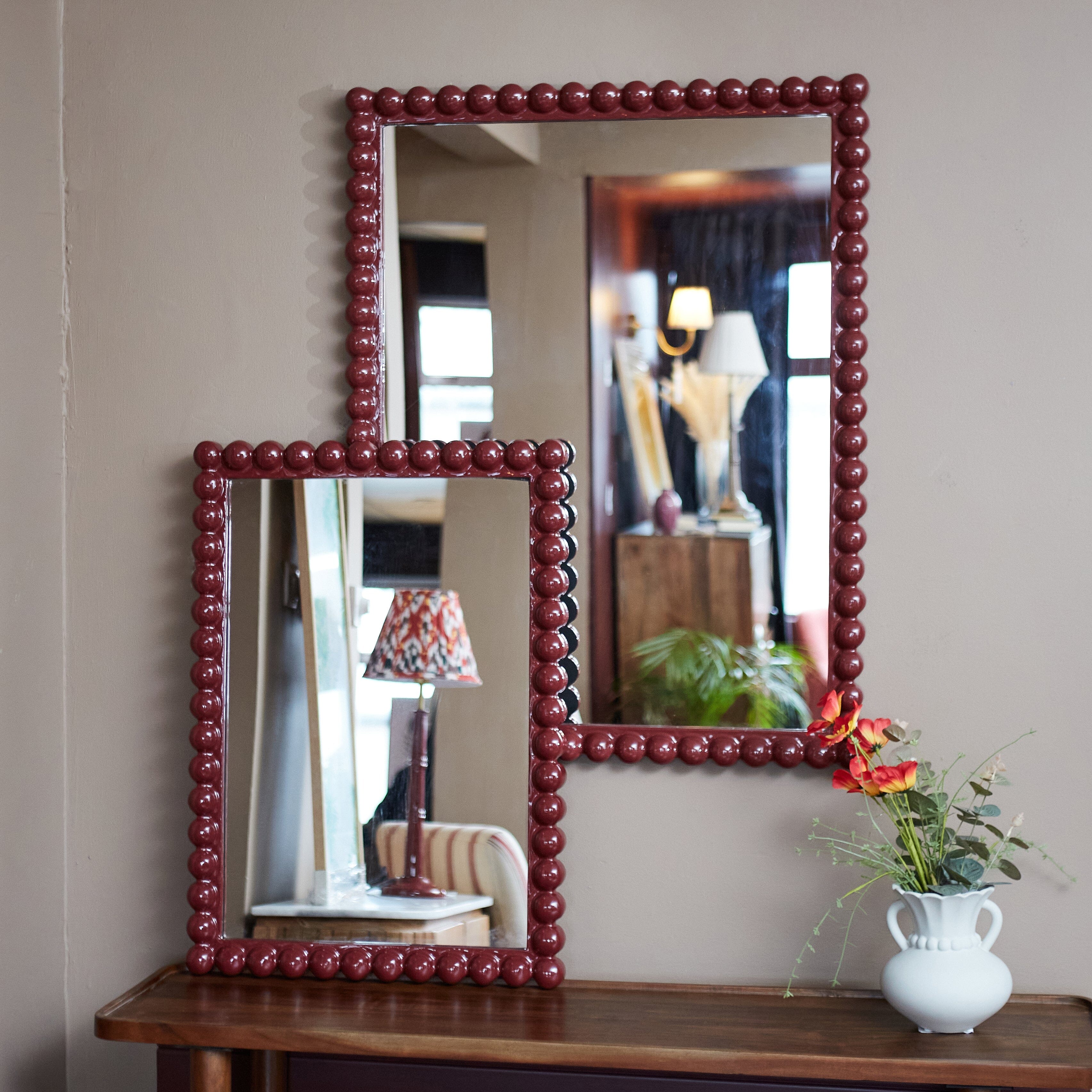 Amelia Bobbin/ Petite Mirror- Various Finishes
