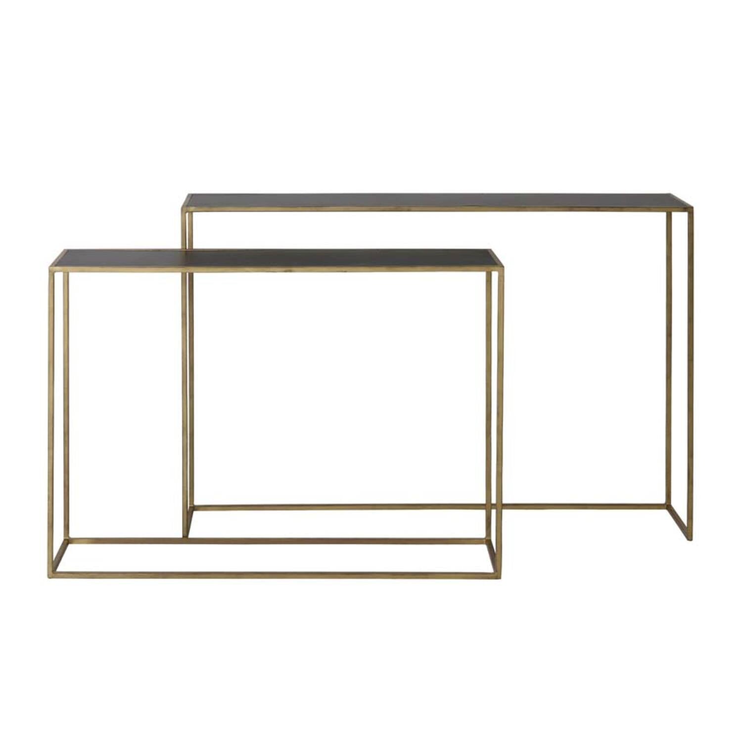 Boca Console Black Wash - Gold
