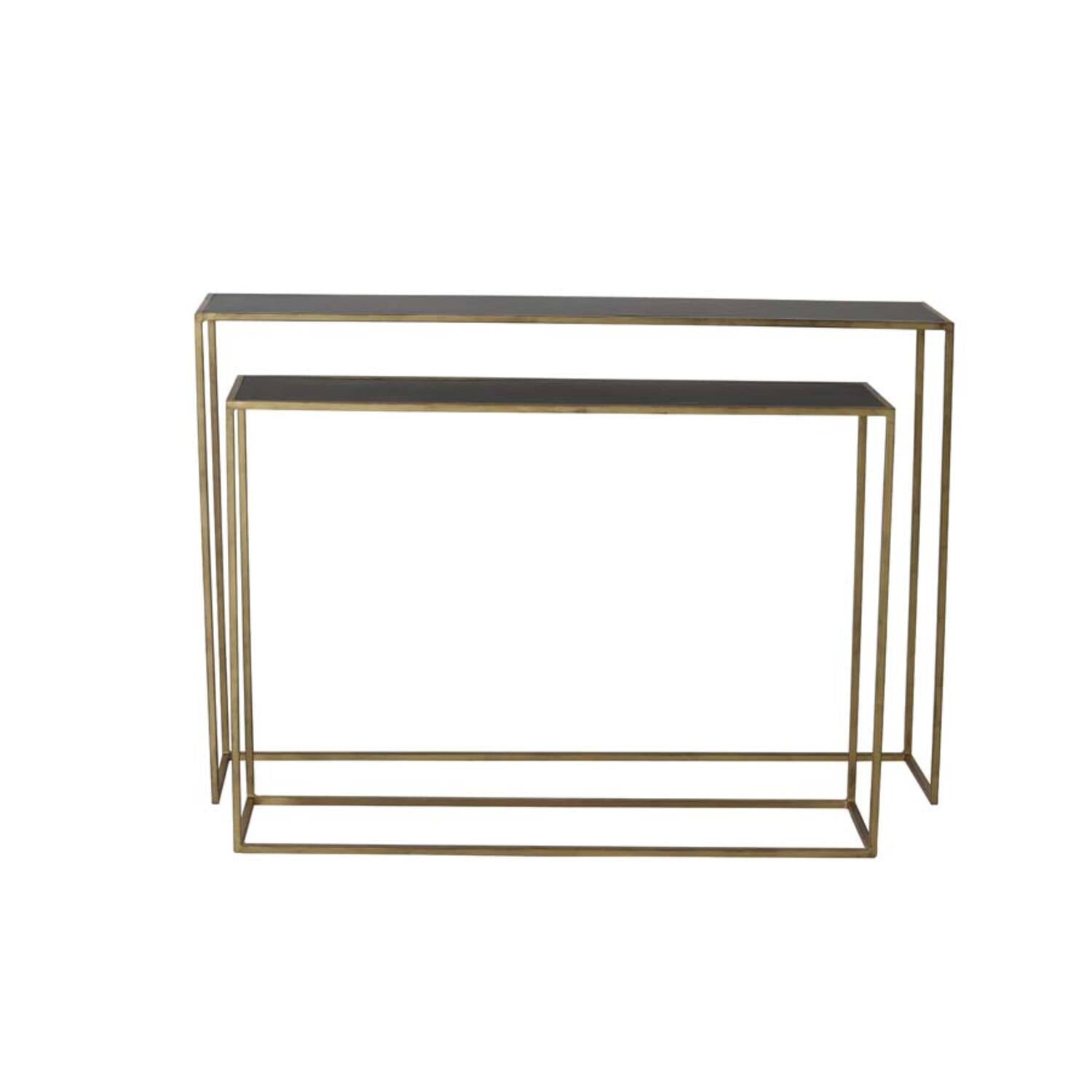 Boca Console Black Wash - Gold