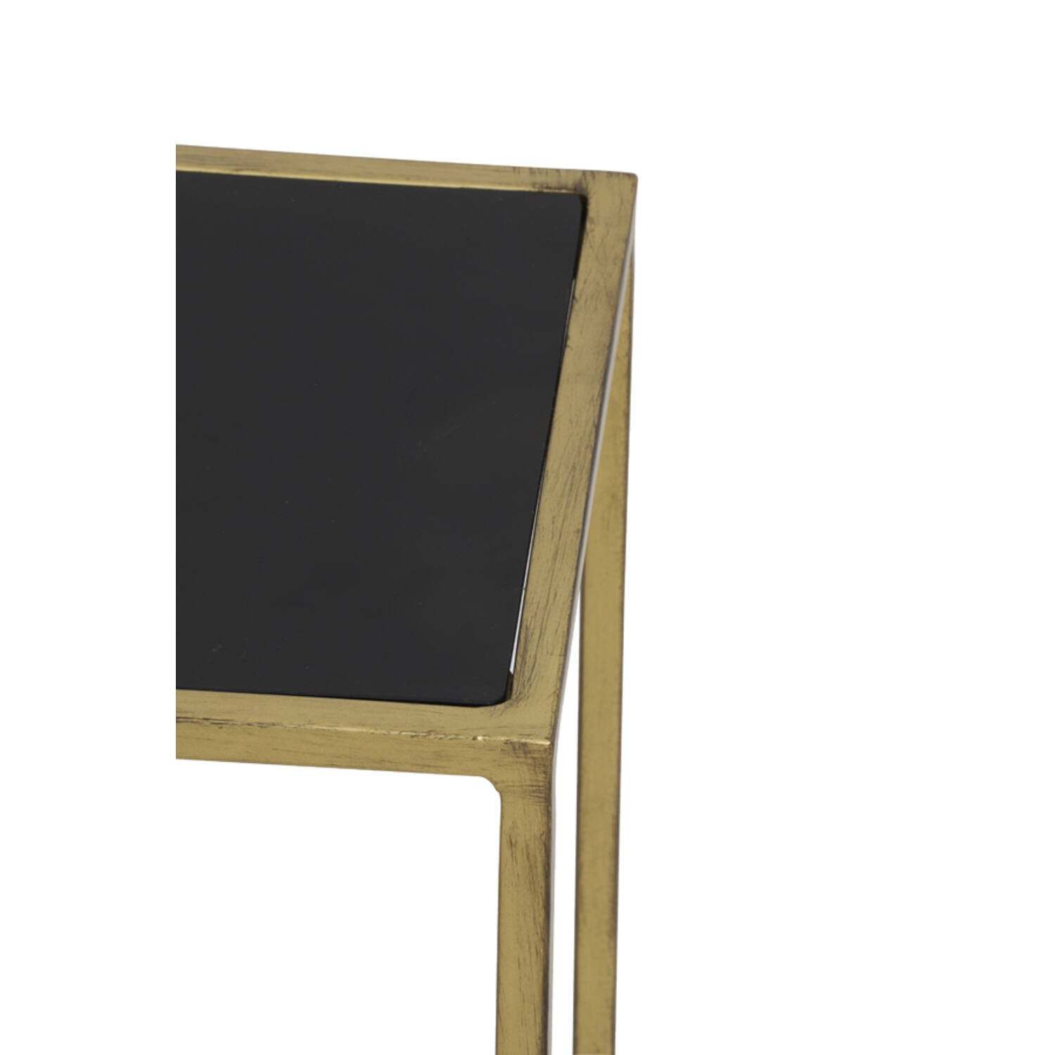 Boca Console Black Wash - Gold
