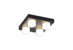 Zap 4 Light Ceiling, 4 x 5W LED, 4000K, 1700lm, IP44, 3yrs Warranty