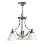 Bolla 3Lt Centre Ceiling Light - Brushed Nickel Finish